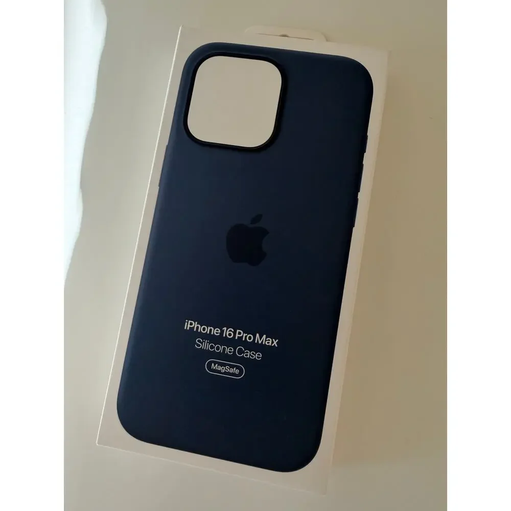 Apple iPhone 16 Pro Max Silicone Case MagSafe Blue Denim New phone case